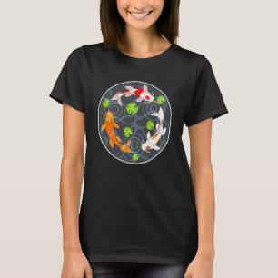 Koi Fish Drie  Japanse viskarp Pond Gra T-shirt