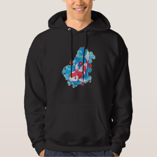 Koi Fish & Flowers Japanse karper Hoodie