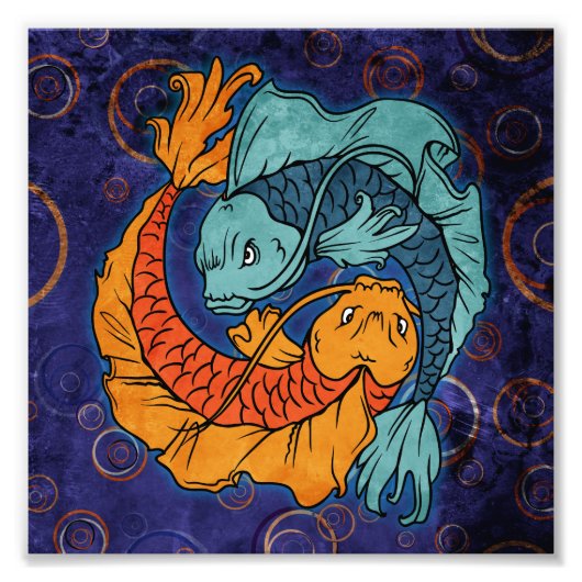 Koi Fish Foto Afdruk (Voorkant)