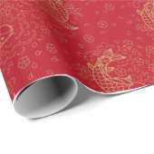 Koi Fish Gift Wrapping Paper Cadeaupapier (Rol Hoek)