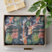 Koi Fish Green Lily Pads Vijver Decoupage Tissuepapier (Geschenk)