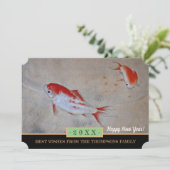 Koi Fish & Happy New Year ! Carte /20XX Salutation (Debout devant)