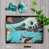 Koi Fish in a Great Wave Comic Book Style  Tissuepapier