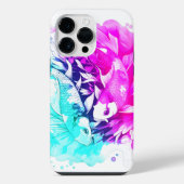 Koi Fish in roze en blauw iPhone Hoesje (Achterkant)