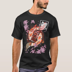 Koi Fish Japanse Carp Sakura Cherry Blossom voor K T-shirt