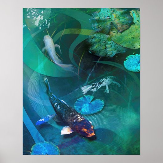 Koi Fish JOY OF KOI Poster (Voorkant)