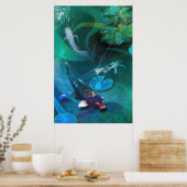 Koi Fish JOY OF KOI Poster (Keuken)