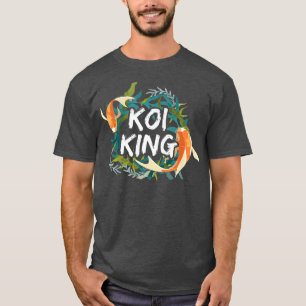 Koi Fish King Japanse tuin Kois Pond Sanke T-shirt