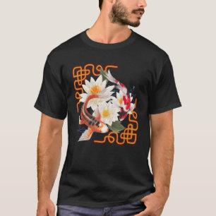 Koi Fish Koi Breeder Zen Garden Motif Koi Carp en T-shirt
