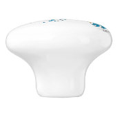 Koi Fish Lotus Kersenbloesem Keramische Knop (Zijkant)