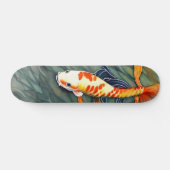 Koi Fish Painting Japan Kunst Skateboard (Horizontaal)
