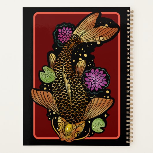 Koi Fish Planner (Achterkant)