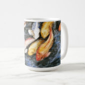 Koi Fish Pond Art Painting Mok (Voorkant rechts)