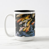 Koi Fish Pond Art Peinture Mug (Gauche)