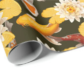 Koi Fish Pond Cadeaupapier (Rol Hoek)