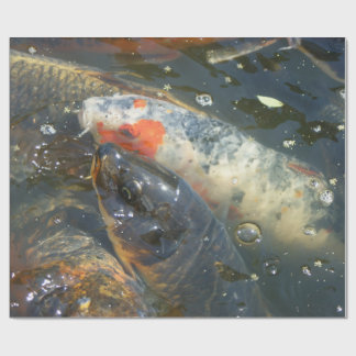 Koi Fish Pond Lake Wrapping Paper Gift Cadeaupapier