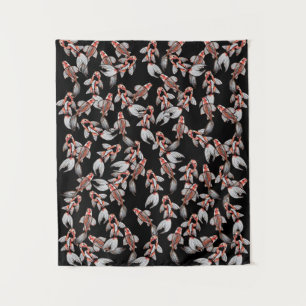 Koi Fish Pond Lovers Natuur Art Koi Ponds Wandkleed