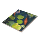 Koi FIsh pond Tegeltje (Zijkant)