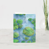 Koi Fish Pond watercolor Bedankkaart (Achterkant)