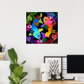 Koi Fish Poster (Thuiskantoor)