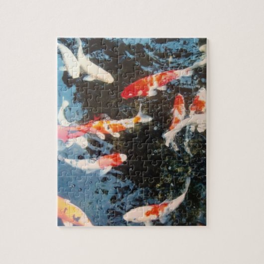 Koi Fish Puzzle Pozzle Photo Jigsaw Puzzle Fish Fu (Vertical)