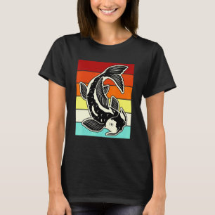 Koi Fish Retro Japanse viskarp Pond Gra T-shirt