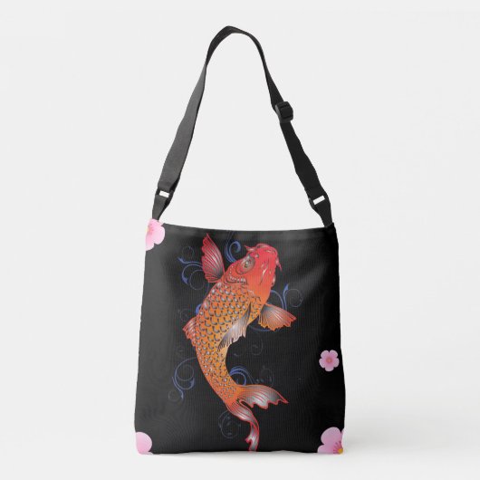 Koi Fish Sealife Crossbody Tas (Achterkant)