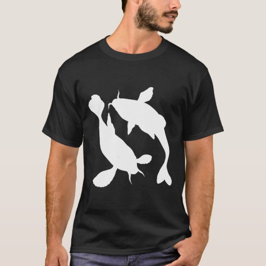 Koi Fish Silhouette T-shirt (Voorkant)