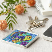 Koi Fish Skull Sleutelhanger (Zijkant)