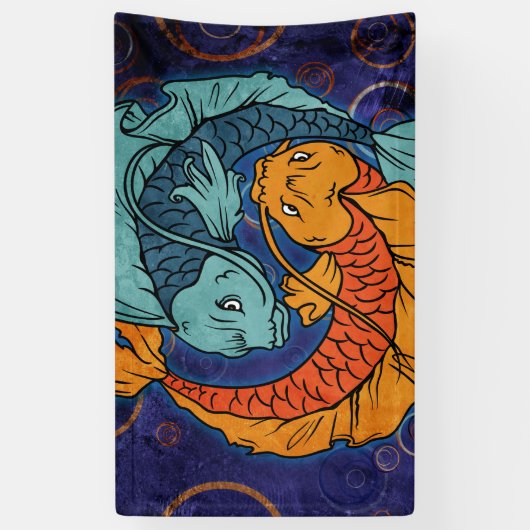 Koi Fish Spandoek (Verticaal)