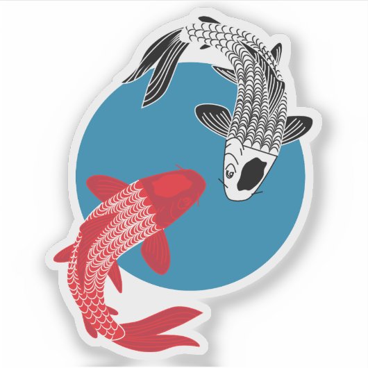 Koi Fish Sticker (Voorkant)