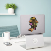 Koi Fish Sticker (Laptop op bureau)