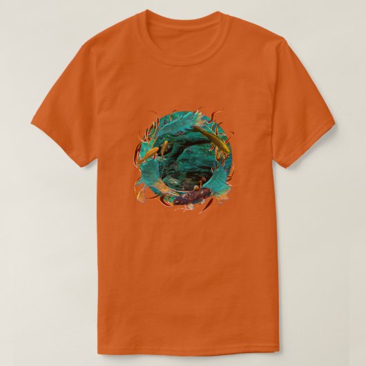 Koi Fish "SWIMMING IN PEACE" T-shirt (Design voorkant)