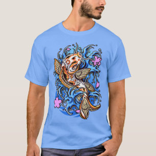 Koi Fish Tattoo Art Style Japans T-shirt