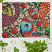 Koi Fish Theedoek (Gevouwen)