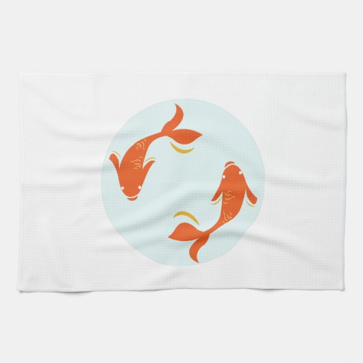 Koi Fish Theedoek (Horizontaal)