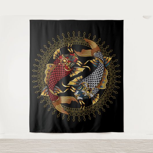 Koi Fish Wandkleed (Voorkant)