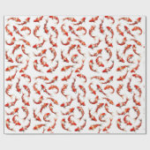 Koi fish watercolor pattern cadeaupapier (Vlak)