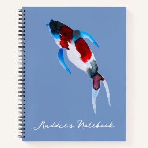 Koi fish waterverf fine art notitieboek