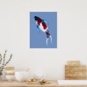 Koi fish waterverf fine art poster (Keuken)