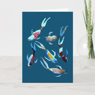 Koi Fish waterverf Kaart