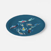 Koi Fish waterverf Papieren Bordje (Gekanteld)