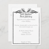 Koi Fish Wedding Invitations Kaart (Voorkant / Achterkant)