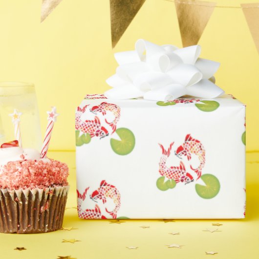 Koi Fish Wrapping Paper Cadeaupapier (Verjaardagsfeest)