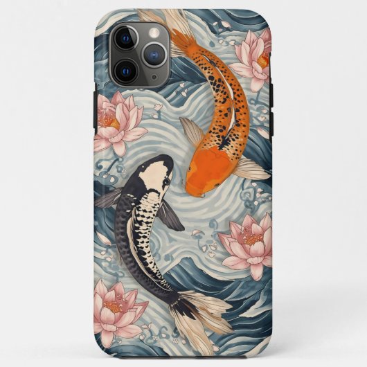 Koi Fish Yin Yang Lotus Art Case-Mate iPhone Case (Achterkant)