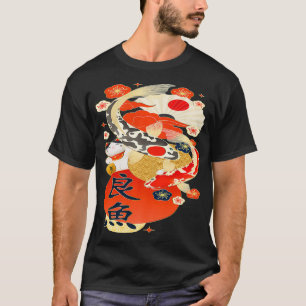 koi fish ying yangJapans Lucky Cat-Maneki T-shirt