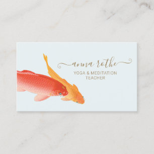 Koi Fish Yoga en Meditation Teacher Visitekaartje