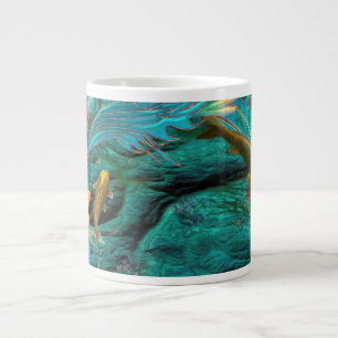 Koi Fish ZWEMMEN IN VREDE Extra Grote Beker