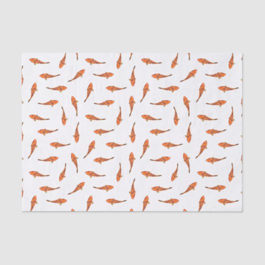 Koi Fishes Motif Pattern Tissuepapier (Voorkant)