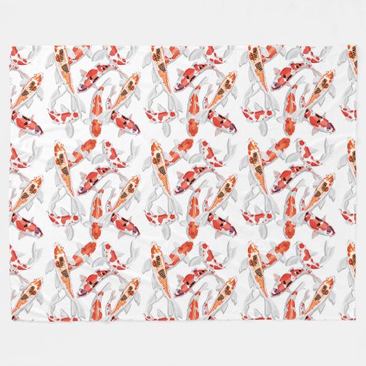 Koi Fleece Deken (Voorkant (Horizontaal))